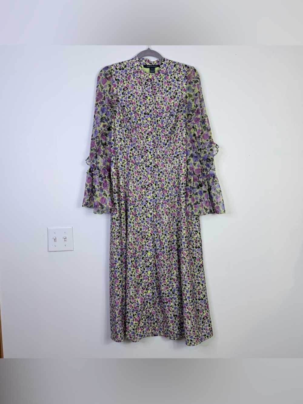 French Connection | Floral Alezzia Ely Jacquard Midi Dress 8